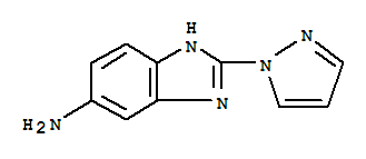 1H-benzimidazol-5-amine,2-(1h-pyrazol-1-yl)-(9ci) Structure,23861-05-4Structure