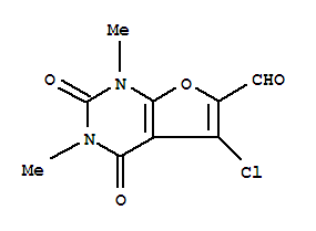 Furo[2,3-d]pyrimidine-6-carboxaldehyde, 5-chloro-1,2,3,4-tetrahydro-1,3-dimethyl-2,4-dioxo- Structure,238753-40-7Structure