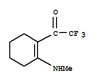 Ethanone, 2,2,2-trifluoro-1-[2-(methylamino)-1-cyclohexen-1-yl]-(9ci) Structure,240121-54-4Structure