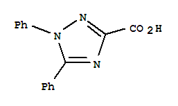 1,5-Diphenyl-1h-[1,2,4]triazole-3-carboxylic acid Structure,24058-92-2Structure