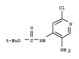 Carbamic acid, (5-amino-2-chloro-4-pyridinyl)-, 1,1-dimethylethyl ester Structure,240815-75-2Structure