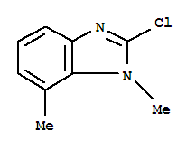 1H-benzimidazole,2-chloro-1,7-dimethyl-(9ci) Structure,24133-82-2Structure