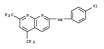 1,8-Naphthyridin-2-amine,n-(4-chlorophenyl)-5,7-bis(trifluoromethyl)-(9ci) Structure,241488-35-7Structure