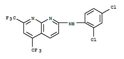 1,8-Naphthyridin-2-amine,n-(2,4-dichlorophenyl)-5,7-bis(trifluoromethyl)-(9ci) Structure,241488-38-0Structure