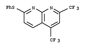 1,8-Naphthyridine,7-(phenylthio)-2,4-bis(trifluoromethyl)-(9ci) Structure,241488-46-0Structure