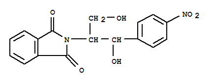 2-[2-Hydroxy-1-(hydroxymethyl)-2-(4-nitrophenyl)ethyl]-1H-isoindole-1,3(2H)-dione Structure,24223-70-9Structure