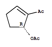 Ethanone, 1-[(5r)-5-(acetyloxy)-1-cyclopenten-1-yl]-(9ci) Structure,243672-15-3Structure