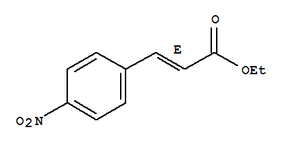 (E)-3-(4-硝基苯基)丙烯酸乙酯結(jié)構(gòu)式_24393-61-1結(jié)構(gòu)式