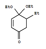 2-Cyclohexen-1-one,4,4-diethoxy-5-ethyl-(9ci) Structure,243975-17-9Structure