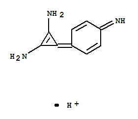 1-Cyclopropene-1,2-diamine, 3-(4-imino-2,5-cyclohexadien-1-ylidene)-, conjugate monoacid (9ci) Structure,243976-60-5Structure