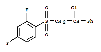 1-[(2-Chloro-2-phenylethyl)sulfonyl]-2,4-difluorobenzene Structure,244278-68-0Structure