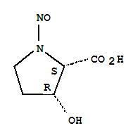 Proline, 3-hydroxy-1-nitroso-, cis-(8ci) Structure,2443-29-0Structure