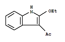 Ethanone,1-(2-ethoxy-1h-indol-3-yl)-(9ci) Structure,244757-39-9Structure