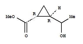 Cyclopropanecarboxylic acid,2-(1-hydroxyethyl)-,methyl ester,(1r,2r)-rel- Structure,245096-65-5Structure