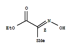 Acetic acid, (hydroxyimino)(methylthio)-, ethyl ester, (2z)-(9ci) Structure,245728-57-8Structure