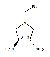 (S,s)-n-芐基-3,4-反式-二氨基吡咯烷結(jié)構(gòu)式_246149-02-0結(jié)構(gòu)式