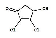 2-Cyclopenten-1-one, 2,3-dichloro-4-hydroxy- Structure,246178-25-6Structure