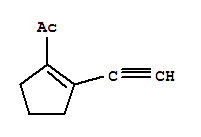 1-(2-乙炔-1-環(huán)戊烯-1-基)-乙酮結(jié)構(gòu)式_247081-34-1結(jié)構(gòu)式