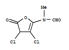 n-(3,4-二氯-4,5-二氫-5-氧代-2-呋喃)-n-甲基-甲酰胺結(jié)構(gòu)式_247097-53-6結(jié)構(gòu)式