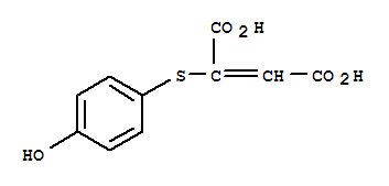 2-[(4-Hydroxyphenyl)thio]but-2-enedioic acid Structure,248595-09-7Structure