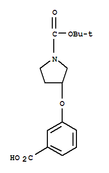 1-Boc-3-(3-carboxy-phenoxy)-pyrrolidine Structure,250681-87-9Structure