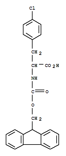 3-(4-Chloro-phenyl)-2-(9h-fluoren-9-ylmethoxycarbonylamino)-propionic acid Structure,250740-51-3Structure