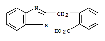 2-(1,3-Benzothiazol-2-ylmethyl)benzoic acid Structure,25108-21-8Structure