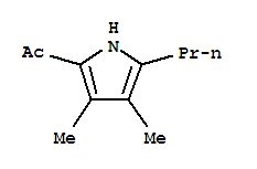 Ethanone, 1-(3,4-dimethyl-5-propyl-1h-pyrrol-2-yl)-(9ci) Structure,25110-21-8Structure