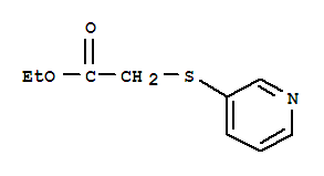 Acetic acid, (3-pyridinylthio)-, ethyl ester (9ci) Structure,251452-66-1Structure