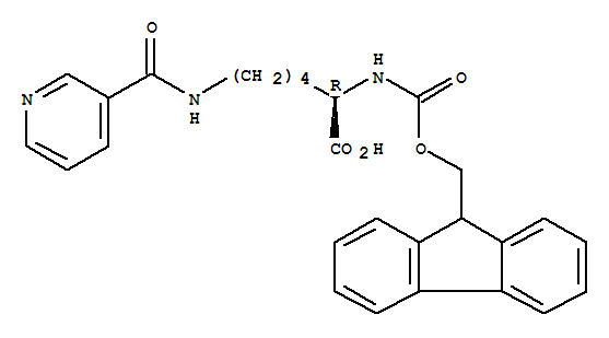Fmoc-d-lys(nic)-oh結構式_252049-12-0結構式