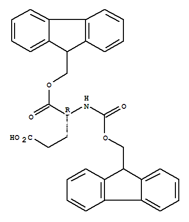 N-[(9h-fluoren-9-ylmethoxy)carbonyl]-d-glutamic acid 1-(9h-fluoren-9-ylmethyl) ester Structure,252049-17-5Structure