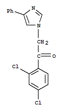 Ethanone, 1-(2,4-dichlorophenyl)-2-(4-phenyl-1h-imidazol-1-yl)- Structure,252954-56-6Structure