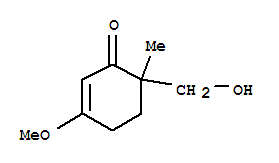 2-Cyclohexen-1-one,6-(hydroxymethyl)-3-methoxy-6-methyl-(9ci) Structure,252979-13-8Structure