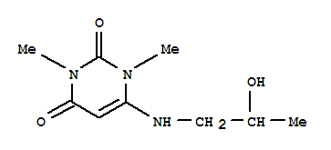 2,4(1H,3h)-pyrimidinedione, 6-[(2-hydroxypropyl)amino]-1,3-dimethyl-(9ci) Structure,253197-19-2Structure