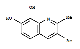 Ethanone, 1-(7,8-dihydroxy-2-methyl-3-quinolinyl)-(9ci) Structure,253432-03-0Structure