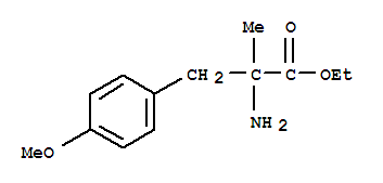 (S)-2-氨基-3-(4-甲氧基苯基)-2-甲基丙酸乙酯結(jié)構(gòu)式_25441-65-0結(jié)構(gòu)式