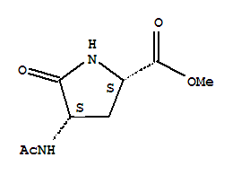 (4s)-(9ci)-4-(乙?；被?-5-氧代-L-脯氨酸甲酯結(jié)構(gòu)式_254909-26-7結(jié)構(gòu)式