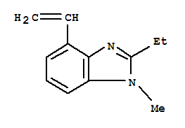 1H-benzimidazole,4-ethenyl-2-ethyl-1-methyl-(9ci) Structure,256927-85-2Structure