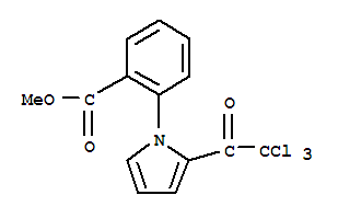 Methyl 2-[2-(2,2,2-trichloroacetyl)-1h-pyrrol-1-yl]benzoate Structure,259243-93-1Structure