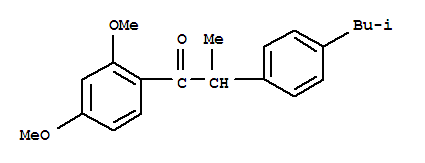 1-(2,4-Dimethoxyphenyl)-2-(4-isobutylphenyl)propan-1-one Structure,261178-38-5Structure