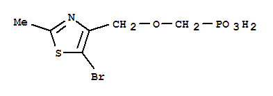 Phosphonic acid, [[(5-bromo-2-methyl-4-thiazolyl)methoxy]methyl]-(9ci) Structure,261366-47-6Structure