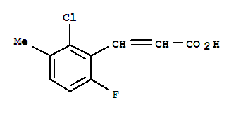 2-Chloro-6-fluoro-3-methylcinnamic acid Structure,261762-89-4Structure