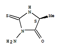 4-Imidazolidinone,3-amino-5-methyl-2-thioxo-,(5s)-(9ci) Structure,262438-36-8Structure