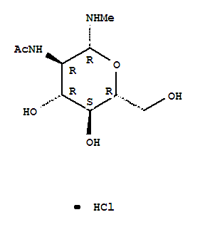 2-Acetamido-2-deoxy-beta-d-glucopyranosyl methylamine chloride Structure,262849-64-9Structure