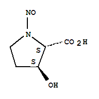 Proline, 3-hydroxy-1-nitroso-, trans-(8ci) Structure,2632-64-6Structure