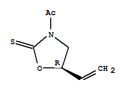 (5r)-(9ci)-3-乙?；?5-乙烯-2-噁唑啉硫酮結(jié)構(gòu)式_263349-92-4結(jié)構(gòu)式