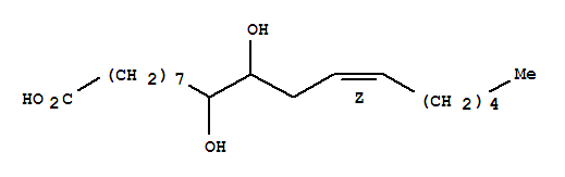 (+/-)-Threo-9,10-dihydroxy-12(z)-octadecenoic acid Structure,263399-34-4Structure