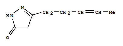 3H-pyrazol-3-one, 2,4-dihydro-5-(3-pentenyl)-(9ci) Structure,264209-19-0Structure