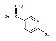 Ethanone, 1-[5-(1-methylethenyl)-2-pyridinyl]-(9ci) Structure,265106-92-1Structure