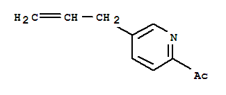 (9ci)-1-[5-(2-丙烯基)-2-吡啶]-乙酮結(jié)構(gòu)式_265108-00-7結(jié)構(gòu)式